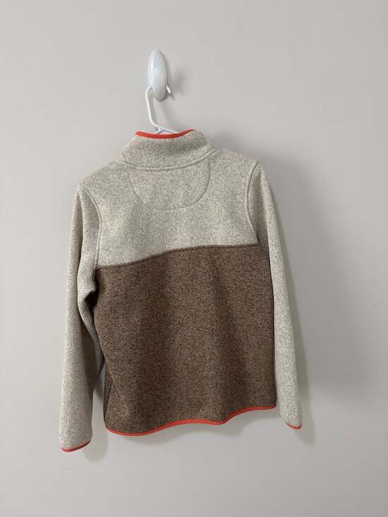 L.L.Bean Women's Sweater Fleece Pullover Colorblock Snap-Neck M REG - Picture 5 of 5